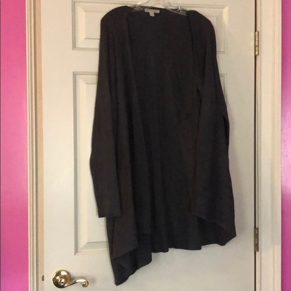 Dana Buchman Gray Wool Cardigan